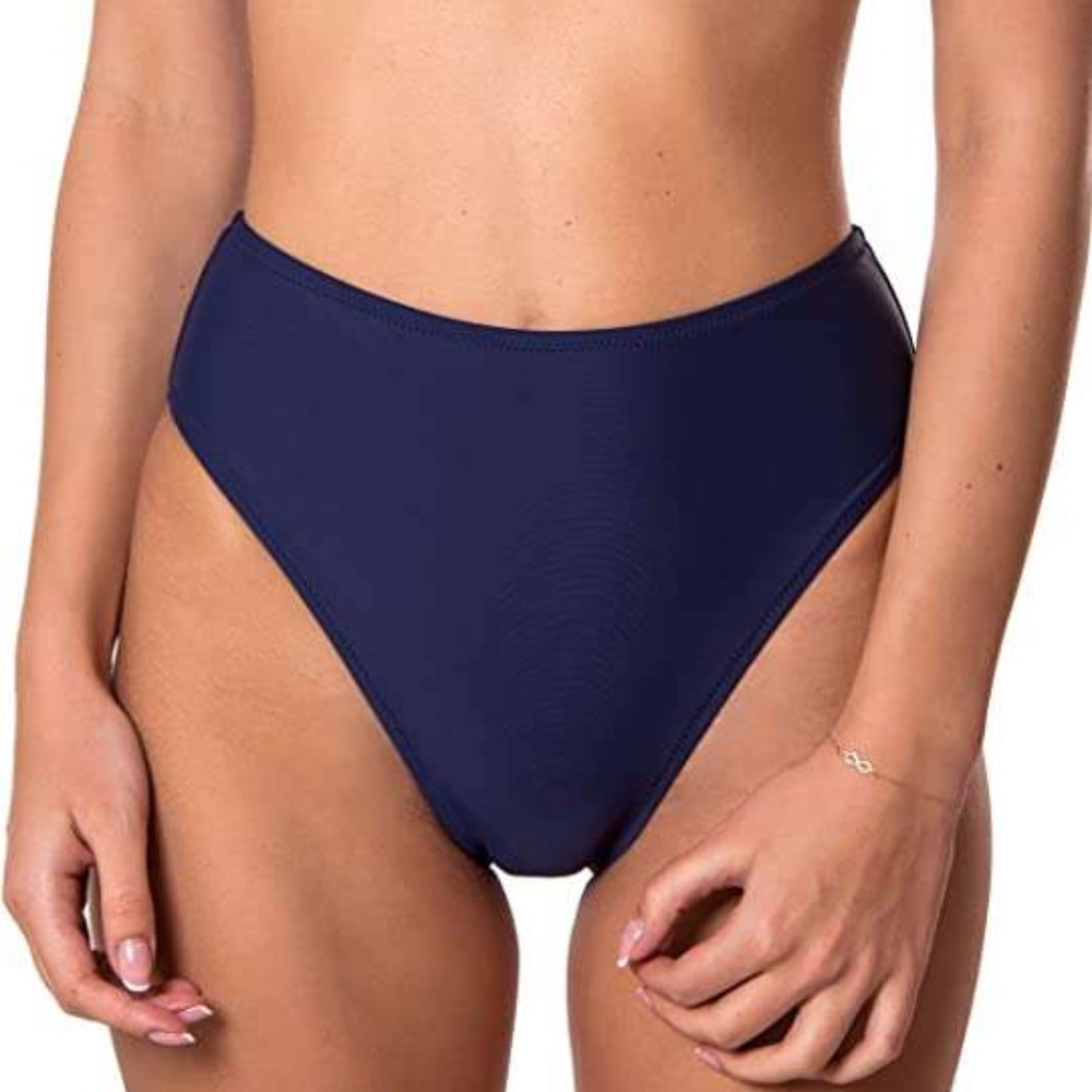 RELLECIGA Women's High Cut High Waisted Bikini Bottom Size S